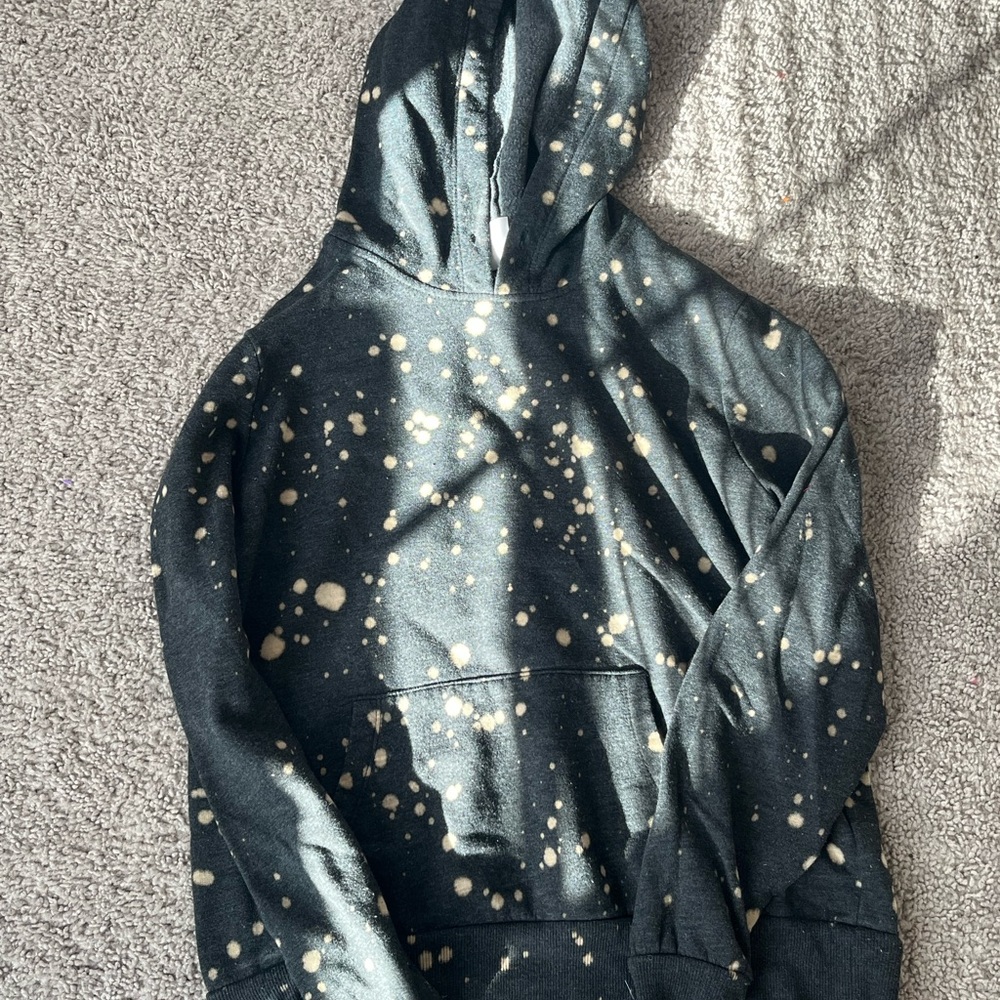 Black and White Splatter Hoodie
